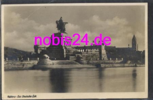 Koblenz das Deutsche Eck Denkmal *ca.1930