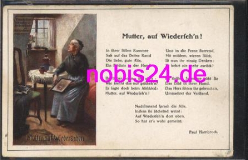 Mother with a picture of dishes and a cat *ca.1910