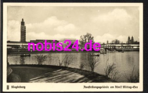Magdeburg Ausstellungsgelände See o 9.1.1940