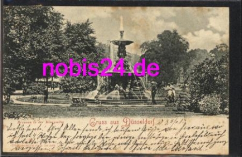 Düsseldorf Brunnen Koenigsallee o 3.8.1901