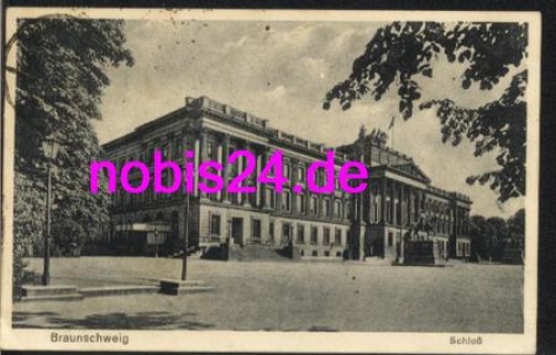 Braunschweig Castle o 6.6.1930 with postal auxiliary stamp Bornum Braunschweig Land