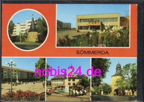 99610 Sommerda Erfurter Tor Post Markt  *ca.1986