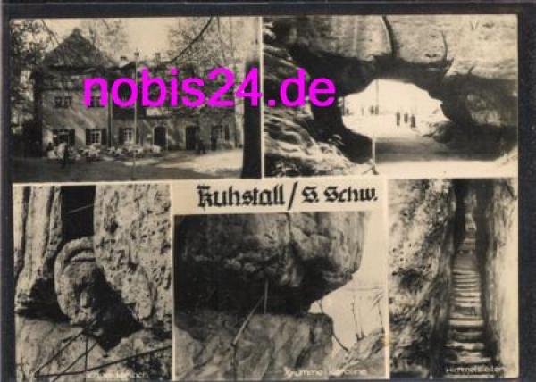 01814 Cowshed Saxon Switzerland Cave * around 1961