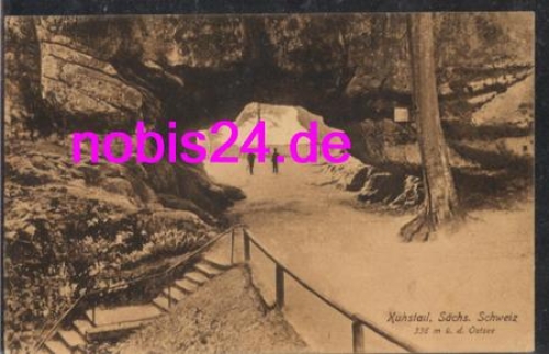 01814 Saxon Switzerland cave cowshed o ca.1920