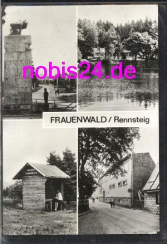 98711 Frauenwald Schutzhütte Denkmal o 12.8.1980