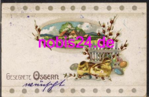 Blessed Easter Village Chicks Eggs o 3/11/1921