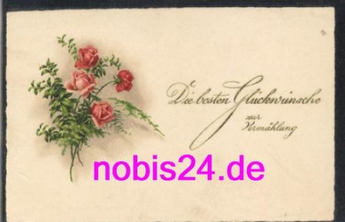 Congratulations on the marriage of roses * around 1930