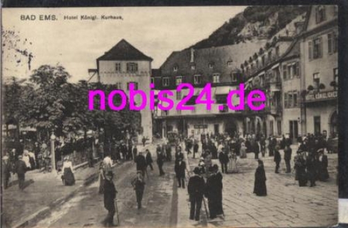 56130 Bad Ems Hotel königliches Kurhaus o 4.2.1913
