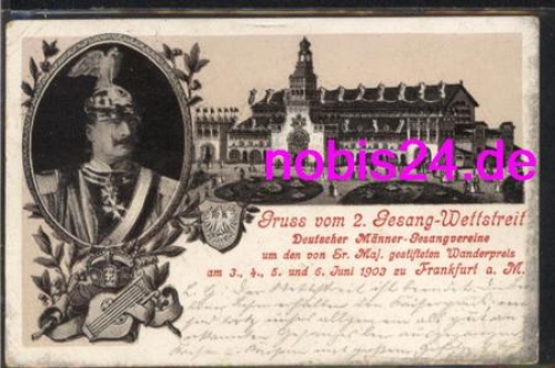 Frankfurt Main singing competition on June 7th, 1903 German men's choirs