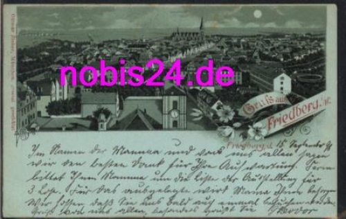 61169 Friedberg Mondscheinkarte o 15.9.1898