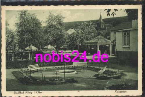 64732 Konig Odenwald Stahlbad Kurgarten o 4.7.1929