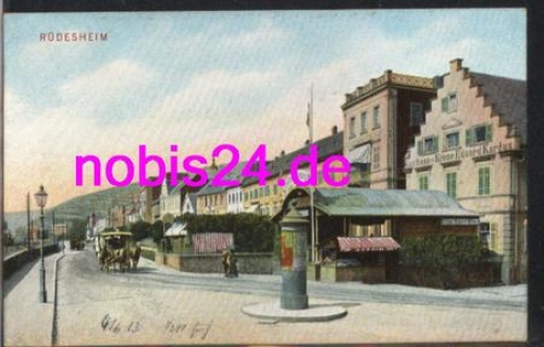 65385 Ruedesheim Strasse Gasthaus Krone *ca.1915