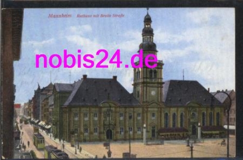 Mannheim Rathaus Breite Strasse o 4.10.1930