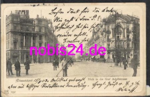 Dusseldorf Graf Adolf Strasse Hotel o 16.8.1903