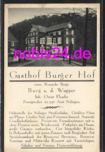 42651 Burg an der Wupper Gasthof o 23.4.1931