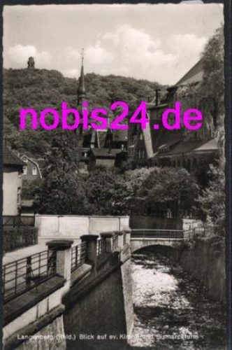 42549 Langenberg Kirche Bismarckturm o 18.8.1963