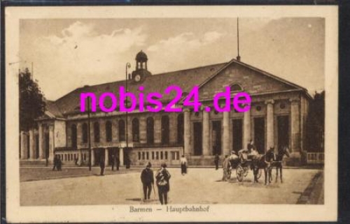Barmen Wuppertal Hauptbahnhof Kutsche o 20.4.1925