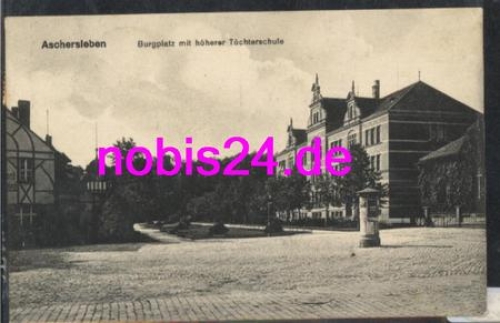 06449 Aschersleben Burgplatz girls school o 1920