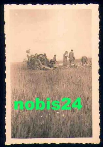 Geschützstellung II. WK  Privatfoto keine AK ​ keine AK, ca. 6 x 9 cm