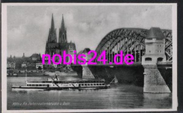 Köln Hohenzollernbrücke Dom *ca.1935