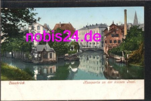 Osnabruck Hasepartie kleine Insel  *ca.1910