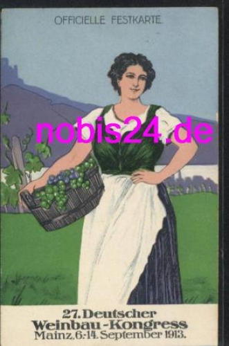 Mainz 27th German Viticulture Congress 1913