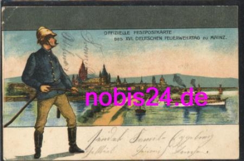 Mainz XVI German fire brigade day o 1904