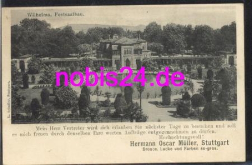 Stuttgart Zoo Wilhelma Festsaalbau o 10.6.1903