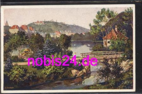 Tuebingen Anlagensee artist card *ca.1930