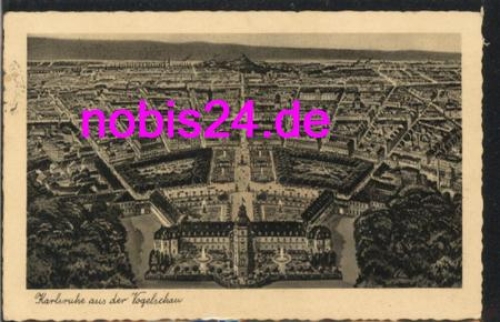 Karlsruhe from the bird's eye view from August 16, 1937