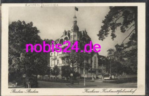 76480 Baden Baden Kurhaus o 22.5.1931