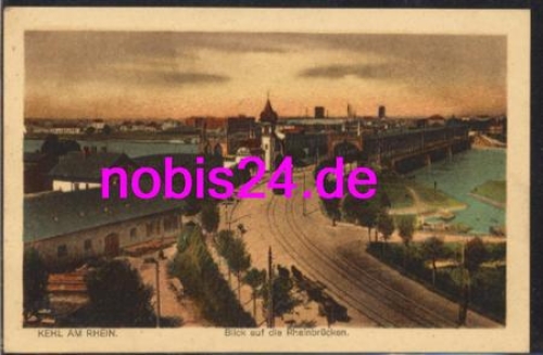 77694 Kehl Rhine bridges *ca.1915