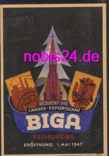 Freiburg Breisgau BIGA Landesexportschau *1947