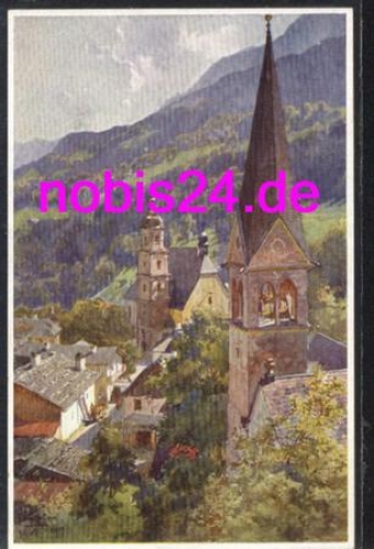 83471 Berchtesgaden Kirche Künstlerkarte Compton  *ca.1925