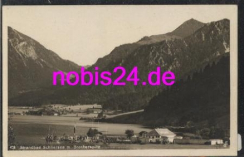 83727 Schliersee mit Strandbad o 12.7.1927