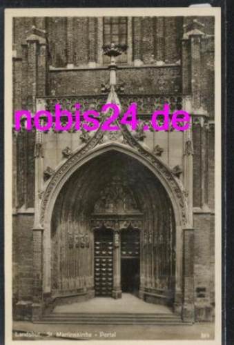Landshut St. Martinskirche Portal  *ca.1930