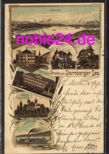 82319 Starnberger See Litho o 17.6.1899