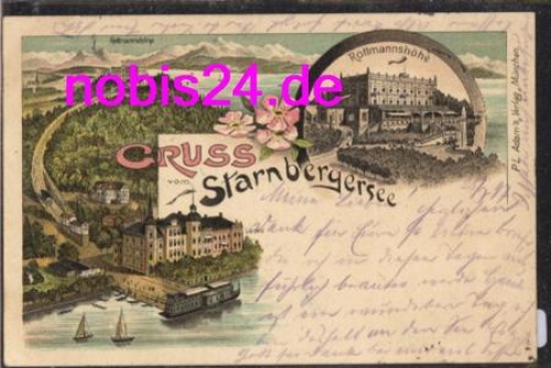 82319 Starnbergersee Litho o 27.7.1897