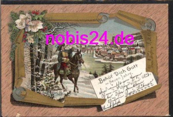 79713 Bad Säckingen Litho Trompeter o 31.12.1897
