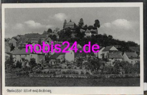 54550 Daun Eifel Total mit Burg *ca.1945