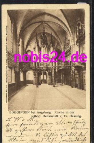 Goeggingen Augsburg Kirche Heilanstalt Hessing o ca.1914