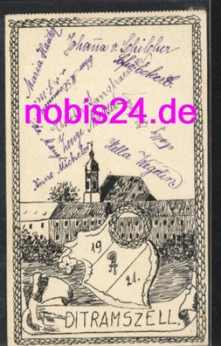 86161 Ditramszell Studentika artist card *ca.1921