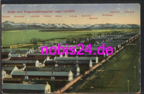 Lechfeld camp view military o 6.2.1918