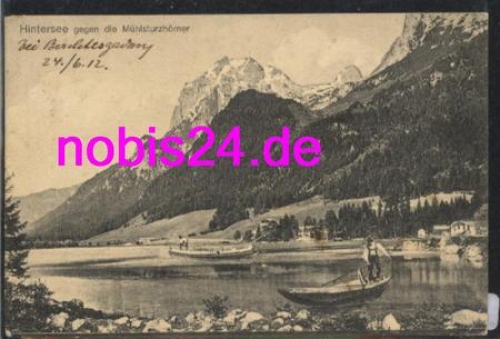 87509 Hintersee mit Muhlsturzhorner o ca.1914