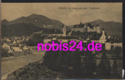 87629 Fussen Allgau mit Lech *ca.1920