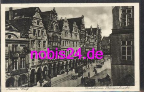 48143 Munster gabled houses Prinzipalmarkt *ca.1940