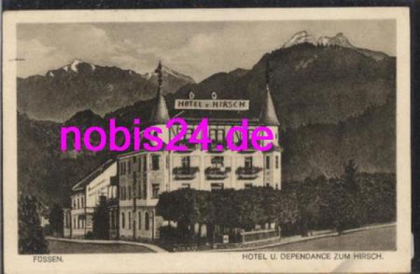 87629 Fussen Hotel Zum Hirsch o 18.6.1928