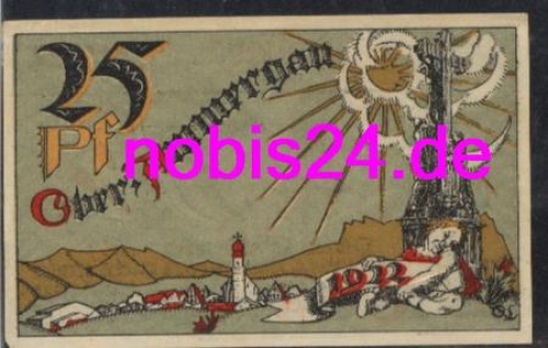 82487 Oberammergau Notgeld 25 Pfennige um 1920