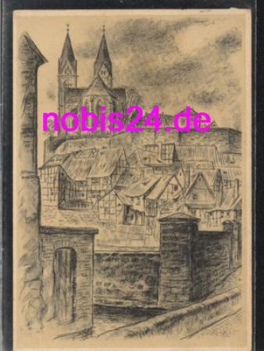 06484 Alt Quedlinburg Künstlerkarte o 10.7.1942