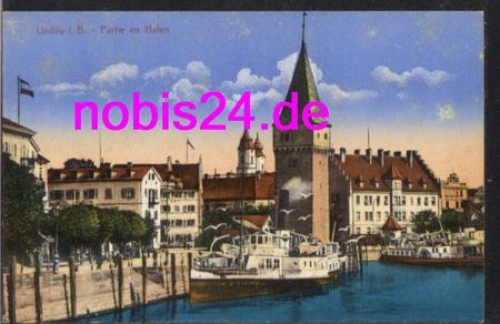 88131 Lindau Partie am Hafen *ca.1930